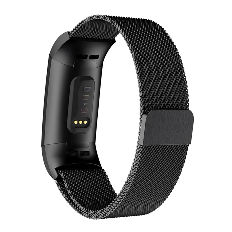Миланский магнитный ремешок для Fitbit Charge 3 для Charge 2 фитнес-браслет из нержавеющей стали спортивные часы сменный металлический браслет