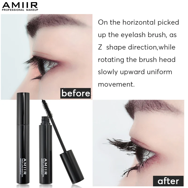 Профессиональный глаз Тушь Водонепроницаемый объем ресниц расширение amiir бренд