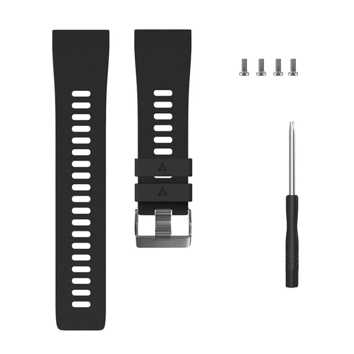 Замена силиконовых наручных часов Ремешок для Garmin Forerunner 35 Смарт часы браслет умные аксессуары - Цвет: black