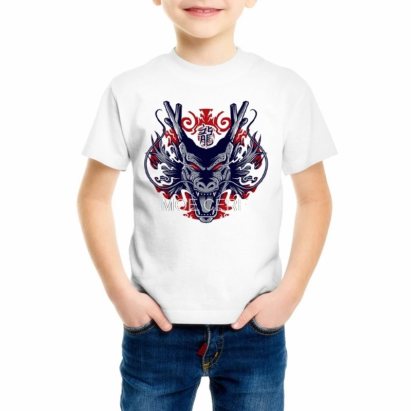 Для детей, на лето Dragon Ball Z мальчиков/девочек Slim Fit Косплэй 3D футболки Dragon Ball футболка Повседневное Детские футболки Z17-7