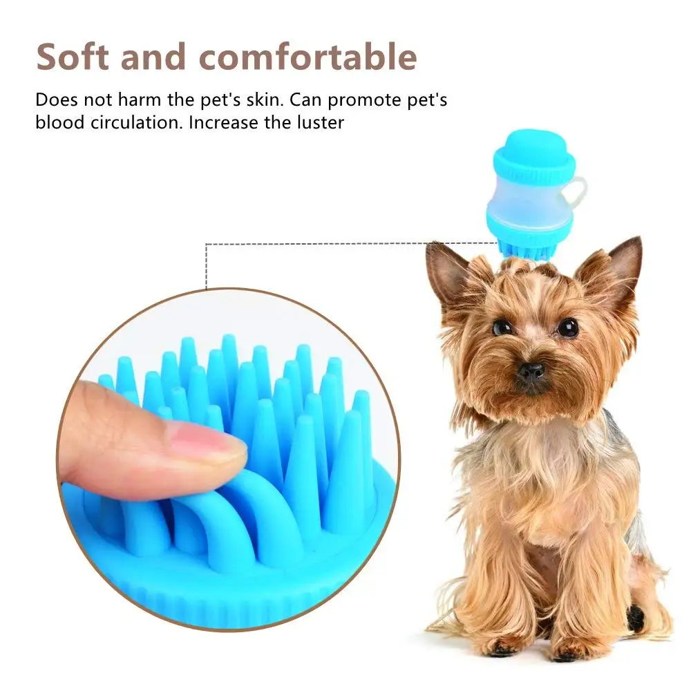 Щетка для ванны домашних животных мягкая резиновая Массажная расческа