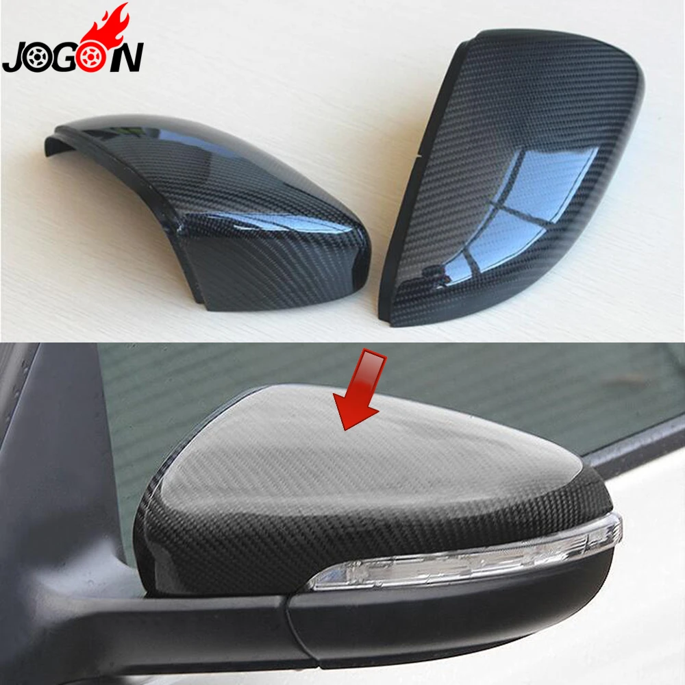 Выхлопной трубы из углеродного волокна для VW Volkswagen Golf 6 MK6 R GTI VI 2009-2013 автомобиля боковое зеркало заднего вида заднего зеркала заднего вида