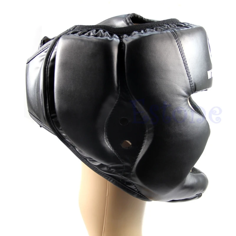

Black New Boxing Protective Gear Good Headgear Head Guard Training Helmet Kick