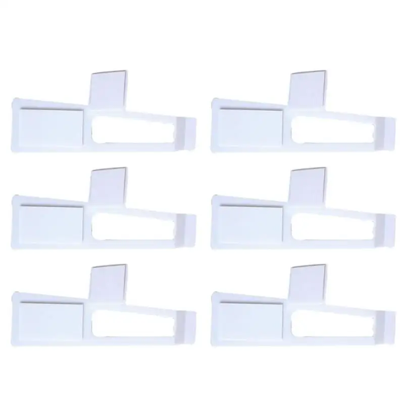 6pcs Детские защитные замки для шкафов, ремни, пластиковые детские ящики для холодильника, дверные замки для шкафа, детское противоскользящее оборудование для рук - Цвет: 6pcs