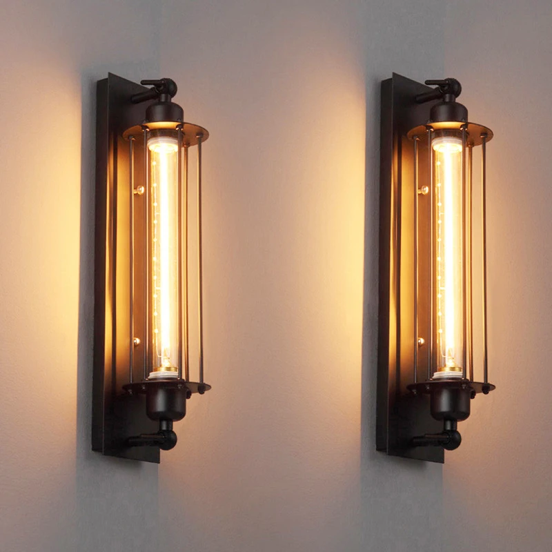 AKDSteel промышленная винтажная настенная лампа бра железный чердак Светильники для