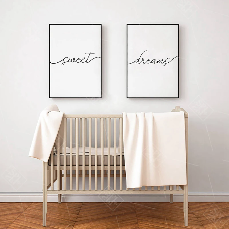 Абстрактный минималистский Холст Искусство сладкие сны художественная работа с