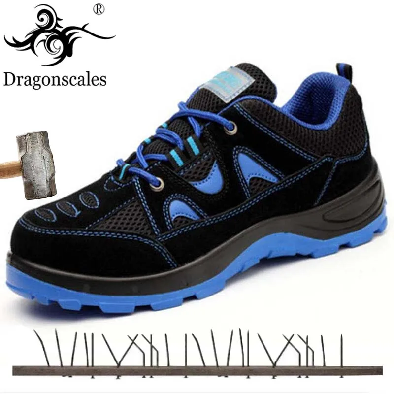 Высококачественная модная Защитная Мужская обувь со стальным носком и защитой