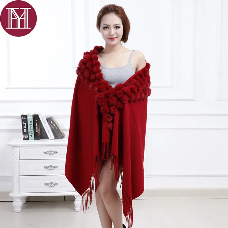 Брендовая элегантная женская кашемировая шаль Зимняя теплая из пашмины с
