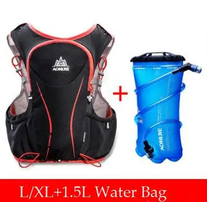 L XL8 AONIJIE Trail, рюкзак для бега, для спорта на открытом воздухе, для пешего туризма, походный рюкзак, 5л, марафон для бега, гидратационный жилет, упаковка для 1,5 л, сумка для воды - Цвет: L XL8