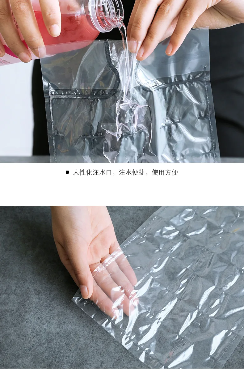 10pcs/pack Disposable Ice cream Bags DIY Ice Cube Maker Creative Small Ice Cube Mold Summer Drinking Tool Kitchen Gadgets