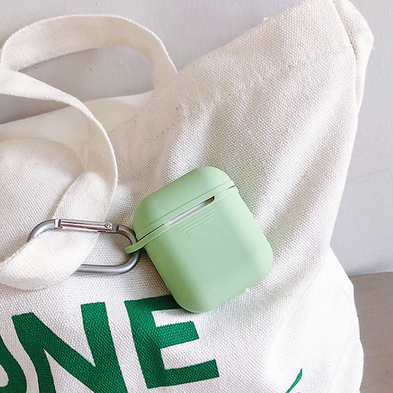Bluetooth беспроводной Чехол для наушников Apple AirPods яркие цвета силиконовые чехлы