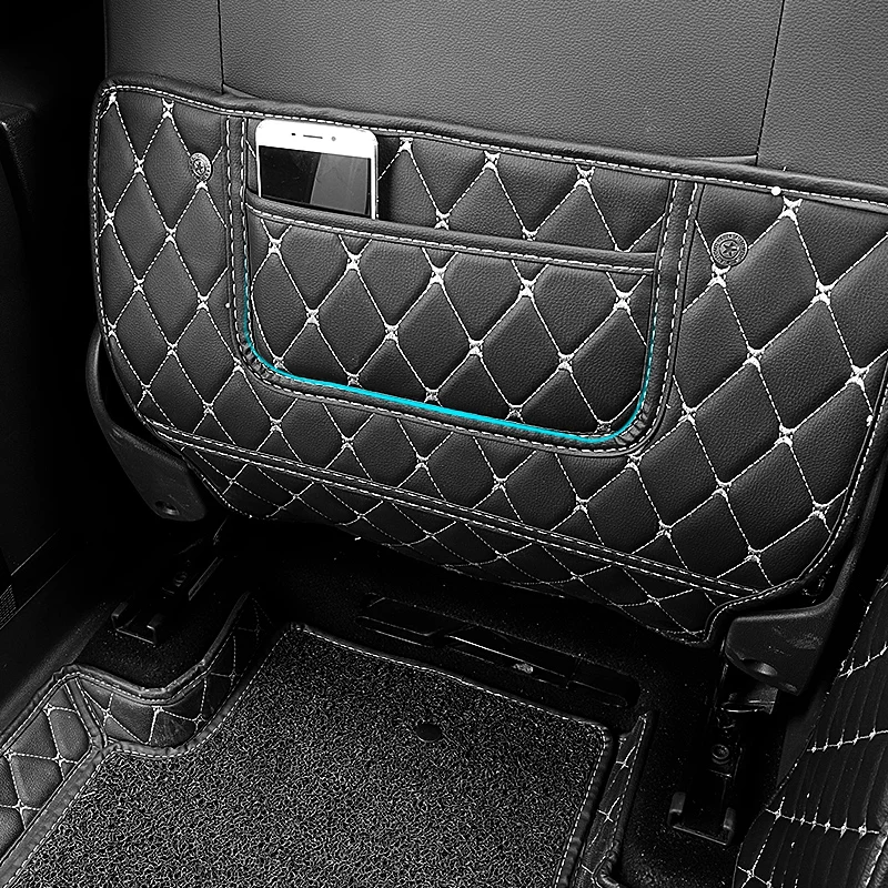 TSWEI Car Seat Backrest Anti Kick Pad Leather Dirty Mat Back Anti-kick cover for vw tiguan L | Автомобили и мотоциклы