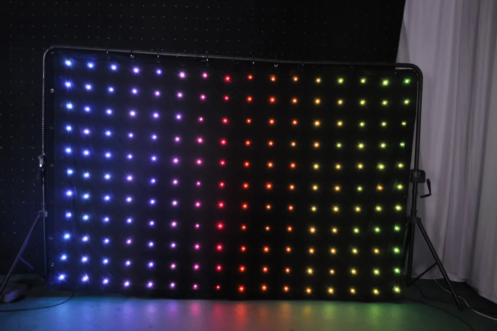 Светодиодный видео занавес светодиодный фон MotionDrape LED DJ эффект освещения P18 2x3