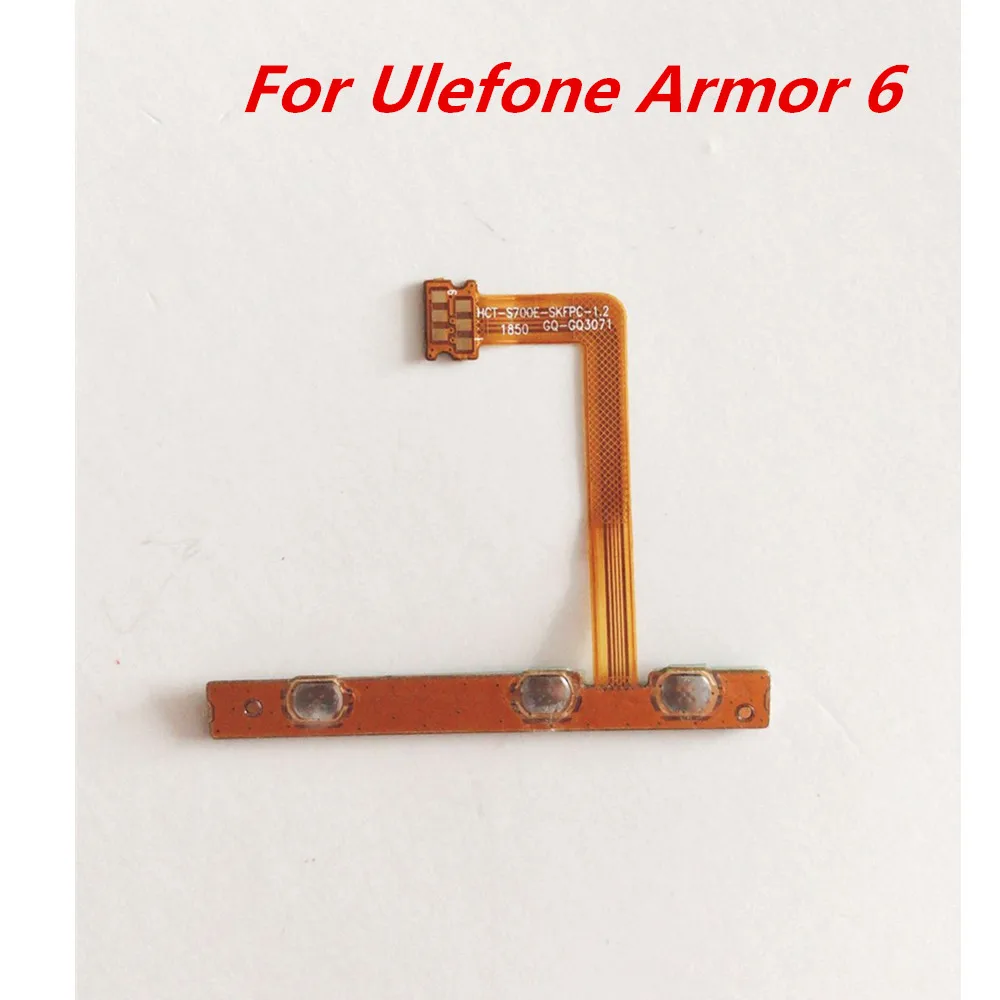 

New Original For Ulefone Armor 6 6.2inch Cell Phone Parts Power On Off Button+Volume Key Flex Cable Side FPC Repair Accessories