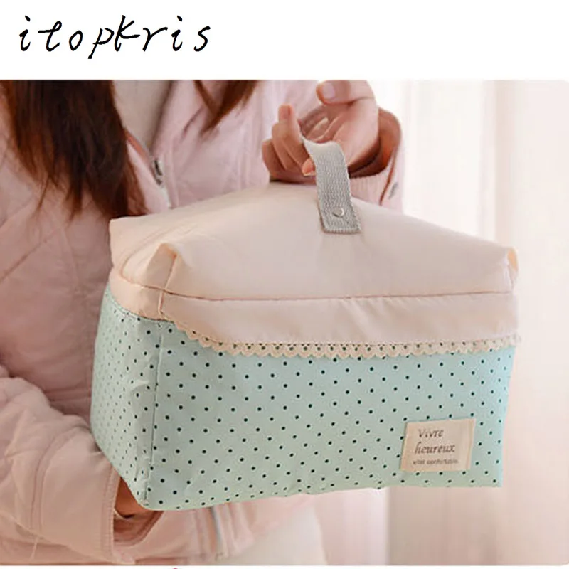 

Itopkris Necessaries Woman Cosmetic Bag Portable Organizer Make Up Bag Travel Dressing Case Hanging Underwear Toiletry Bag Bra