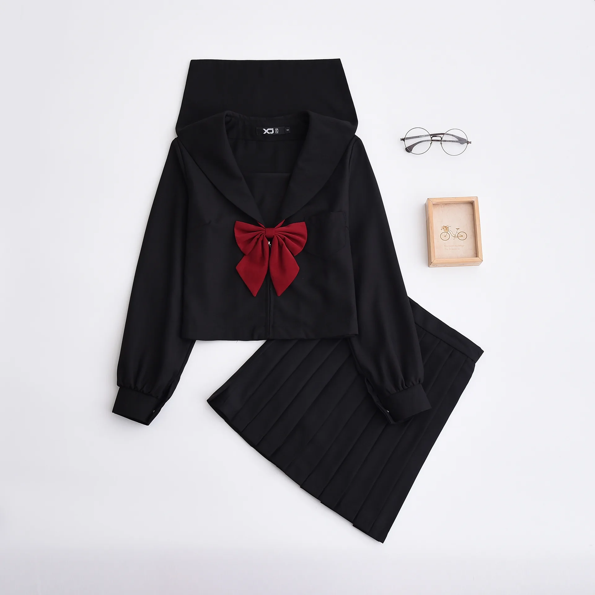 

Japan Jk Long Sleeve Sets School Uniform Girls Small Fresh Autumn High School Women Novelty Sailor Suits Uniforms S/M/L/XL/XXL