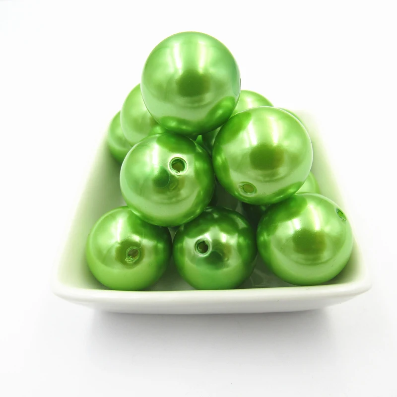 

Wholesale Part 2-1, 6mm-8mm-10mm-12mm-14mm-16mm-18mm-20mm Imitation/Acrylic Pearl Chunky Beads/DIY Hand Made Jewelry Beads