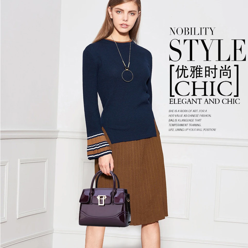 YANXI 2018 New Trend Designer Women Shoulder Bags Patent Leather Handbags Female Elegant Ladies Crossbody Messenger Bag | Багаж и сумки