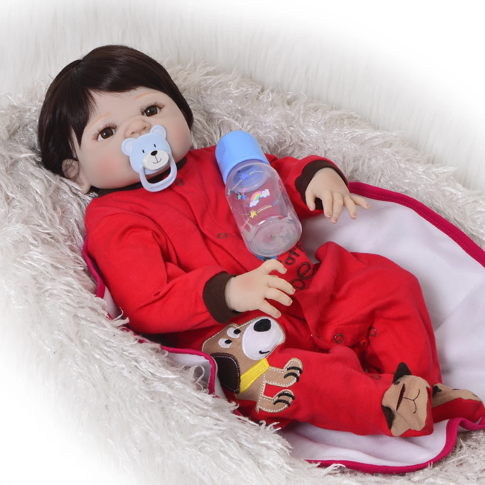 

55 см новая силиконовая Кукла Reborn для всего тела, игрушки Bebes Reborn menino boneca для новорожденных мальчиков, куклы для малышей, подарок