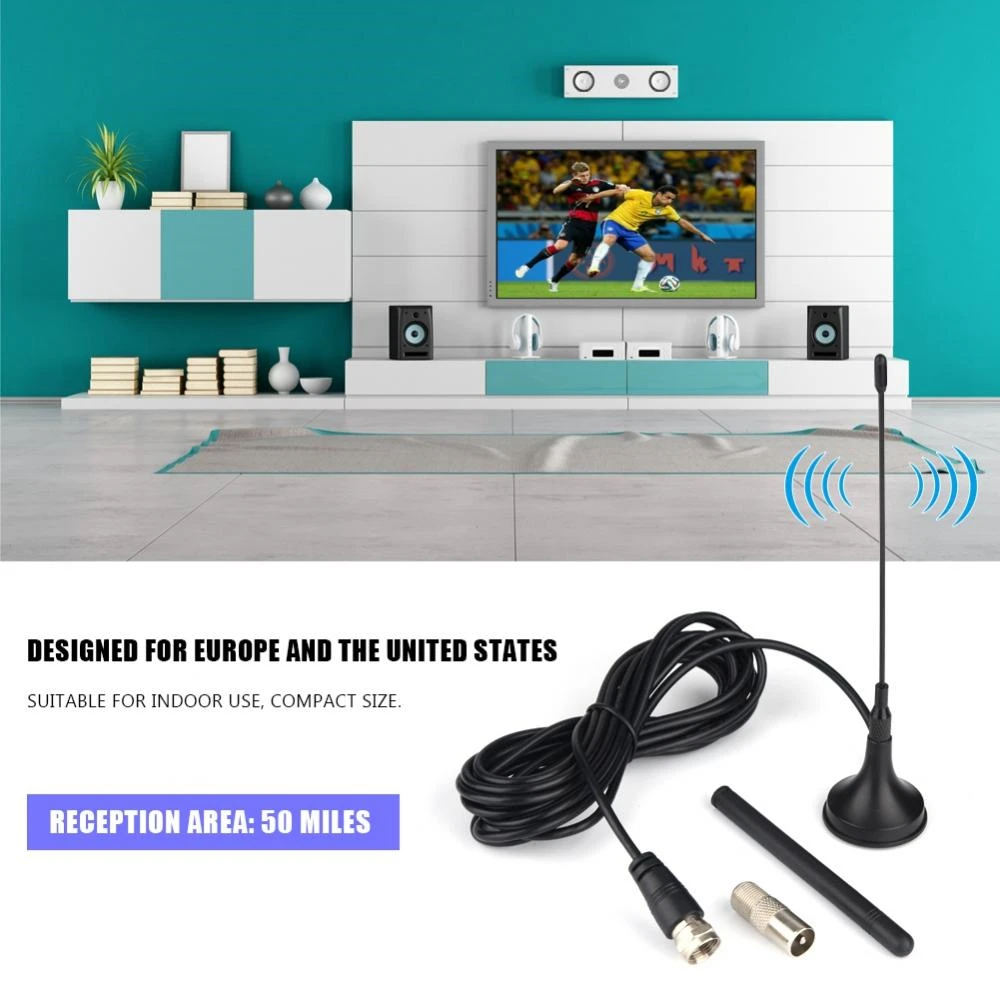 DVB-T ТВ антенна цифровой HD 30 дБ усилитель сигнала приемник антенный для бокс