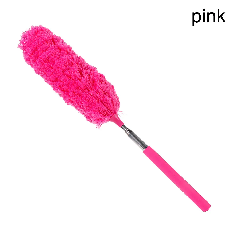pink Мягкая подкладка из микрофибры тряпка для телескопа щетка статическое анти-щетка для чистки приспособление для домашнего воздушного кондиционера для автомобиля мебель чистящие средства - Цвет: pink