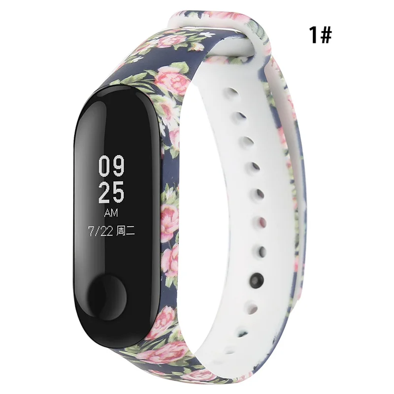 Спортивный ремешок для часов Xiaomi Mi Band 3 силиконовый умные аксессуары |