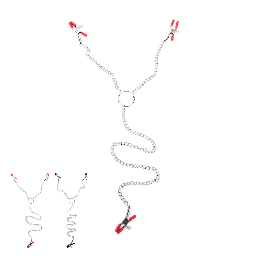 

Butterfly Style Metal Chain Nipple Labia Clamp Stainless Steel Milk Clips Breast Clip Slaves Nipple Clamps Exotic Accessories