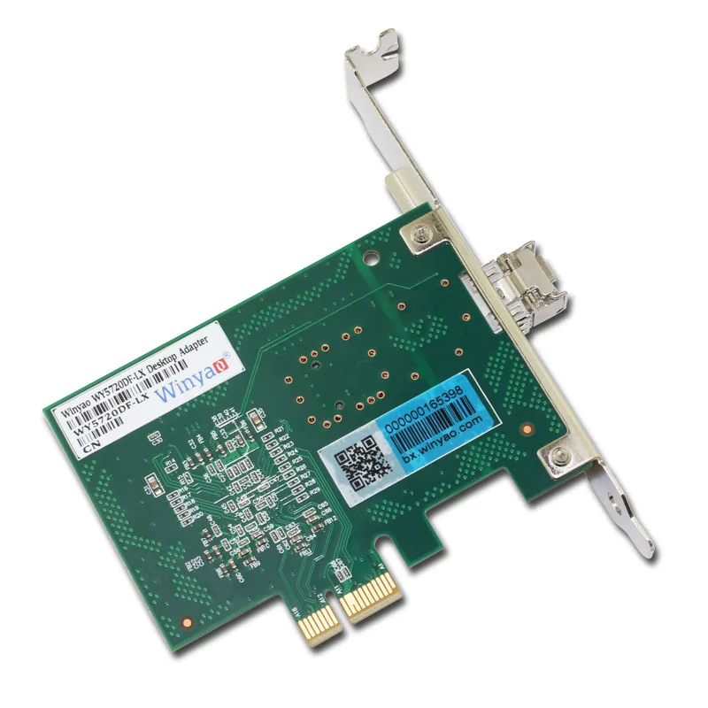 Winyao WY5720DF-LX PCI-Express X1 1000 Мбит/с LC 1310nm Gigabit Ethernet Lan волоконная настольная сетевая карта