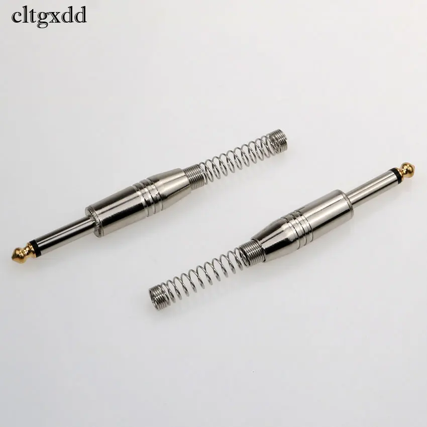 

cltgxdd 6.35mm connector mono audio plug jack amplifier microphone plug Professional plug king protection device with spring