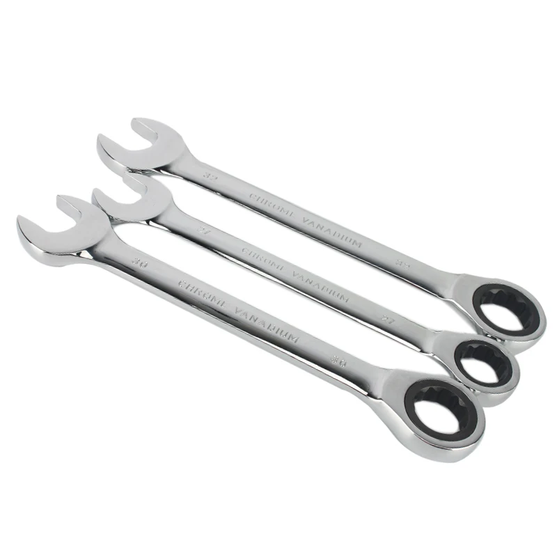Гаечные ключи 27-32 мм Комбинированные с храповым механизмом метрические ручные