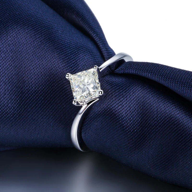 ZOCAI натуральное 0 30 карат бриллиантовое кольцо принцессы с бриллиантом для