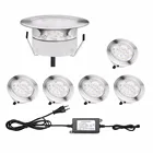 Sturdy Waterproof Best Outdoor Lights for Patio Recessed Led Deck Lighting Floor Lamp Design Step Room Decor 6pcsset B108-6