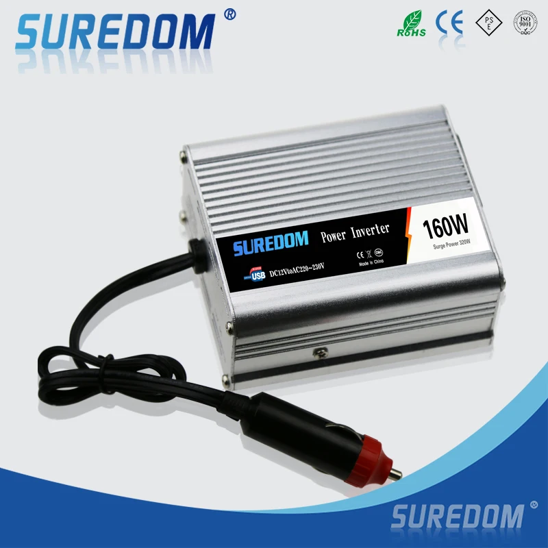 DC В AC 12 v 220 v 160 w модифицированный синусоидальный инвертор автомобильный инвертор с интерфейсом usb и адаптером