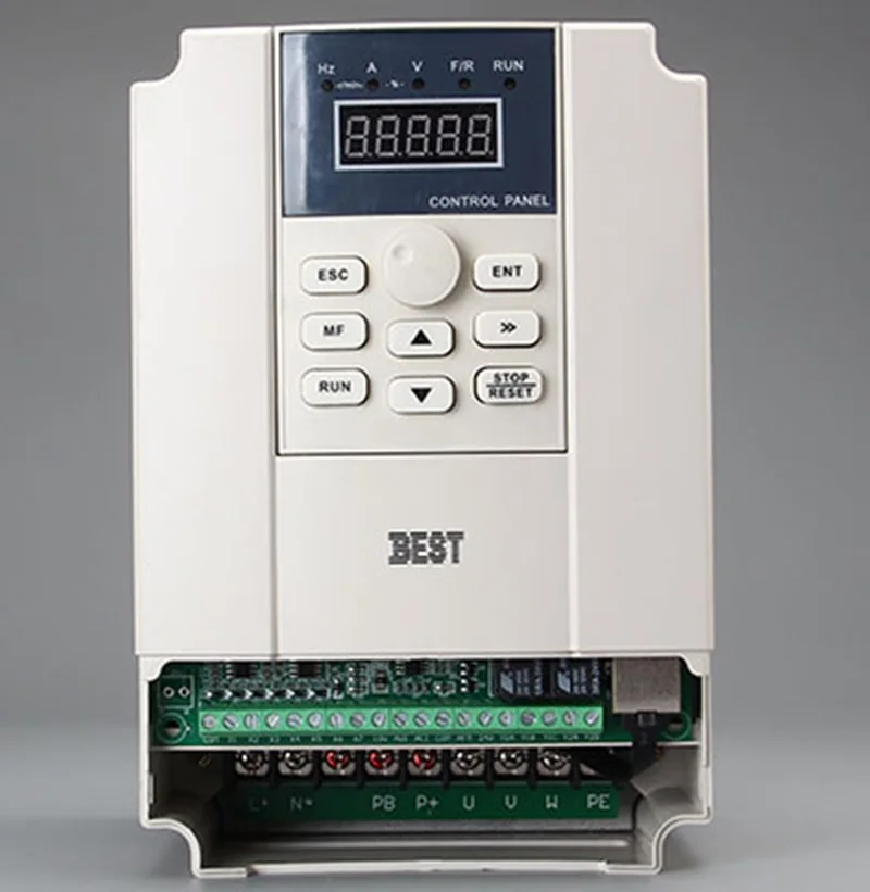 Лучший 4kw 5HP 1000HZ VFD инвертор Частотный преобразователь однофазный 220v вход 3-фазный