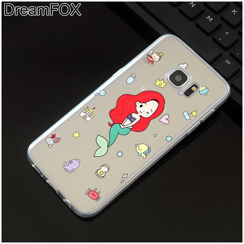DREAMFOX M550 Mermaid Soft TPU Silicone Case Cover For Samsung Galaxy Note S 6 7 8 9 10 10e 11 11e Lite Edge Plus |