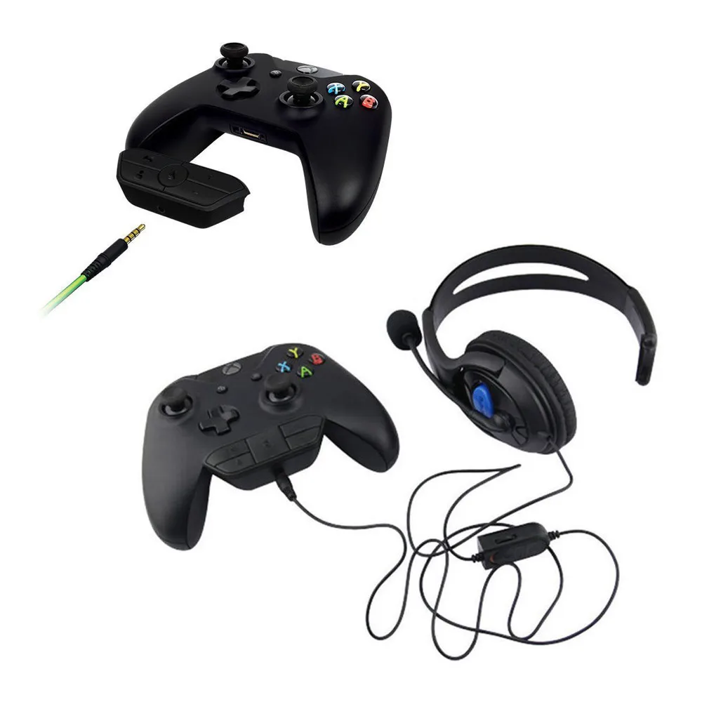 Стереогарнитура наушники аудио игровой адаптер для Microsoft Xbox One контроллер DR 3 5 мм