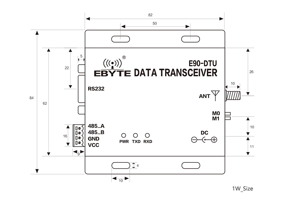 RS232 RS485170MHz LoRa 1W TCXO E90-DTU-170L30 беспроводной приемопередатчик большой диапазон 8 км радиочастотный модуль радио модем для передачи данных