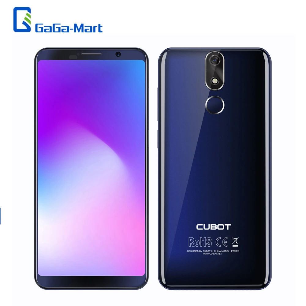 Смартфон CUBOT POWER 5,99 дюймов FHD+ Android 8,1 6000 мАч, сканер отпечатков пальцев, двойной 4G LTE 6GB128GB MT6763T, Восьмиядерный, 20MP