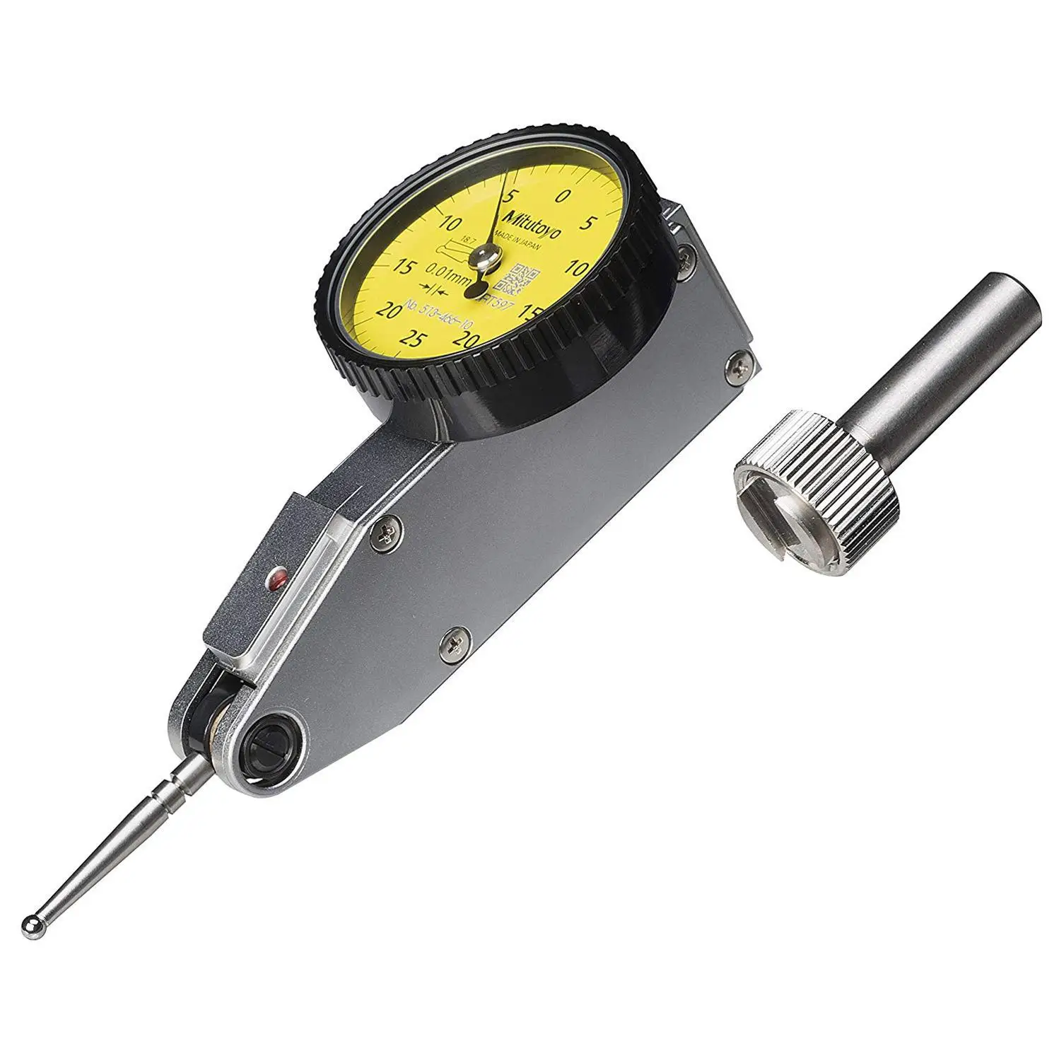 MITUTOYO 513-466-10E TI-433EX Индикатор рычажного типа с наборным циферблатом, измерительный диапазон 0,5 мм/0,01 мм, 0-25-0, производство Япония.