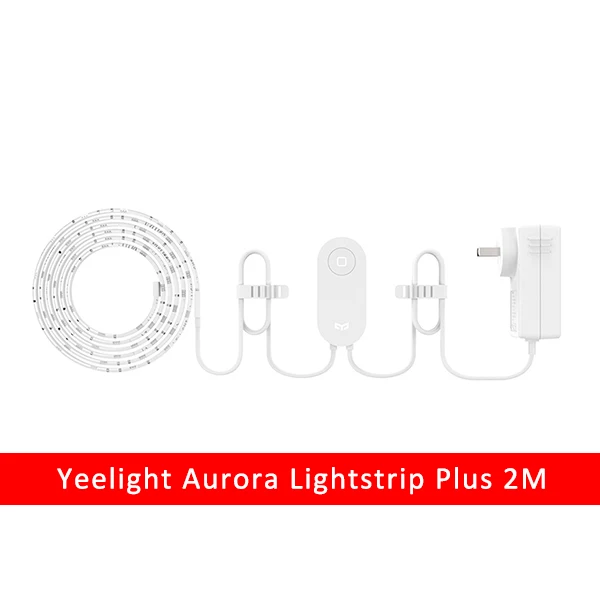 Lightstrip Plus 2M Умный светильник Xiaomi Yeelight RGB, Умный домашний телефон, приложение, Wi-Fi светильник, яркий светодиодный светильник 2 м, 16 миллионов, 60 светодиодный - Цвет: Lightstrip Plus 2M