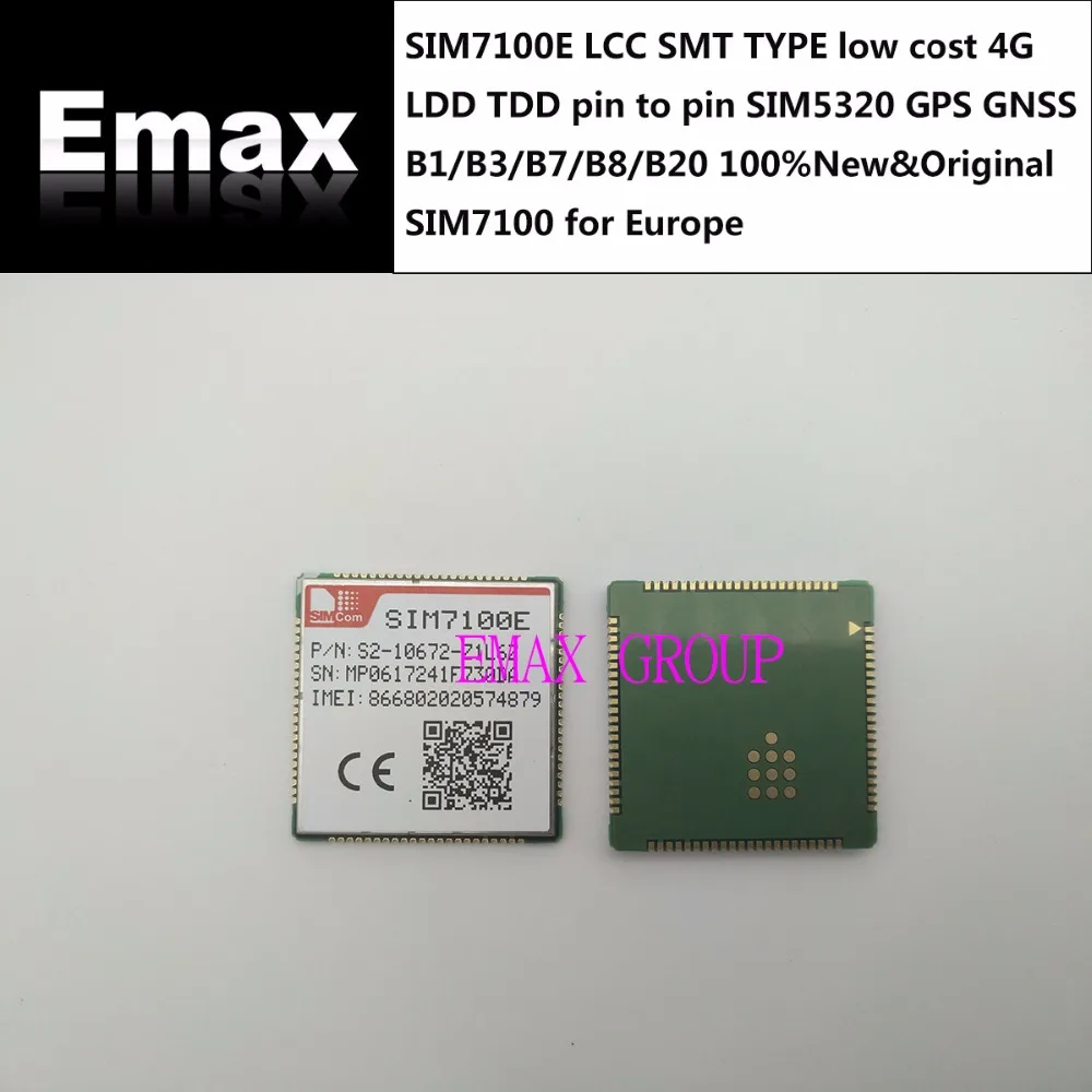 SIM7100E LCC SMT Тип по низкой цене 4G LDD TDD pin to SIM5320 GPS GNSS B1/B3/B7/B8/B20 новый оригинальный SIM7100