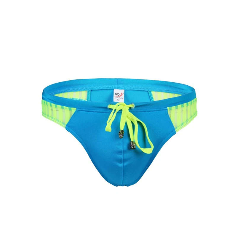 sky blue Купальные плавки, стринги, Мужская одежда для плавания, стринги, сексуальный купальный костюм, плавки ming cueca hombre, мужские плавки для купания, купальный костюм, шорты - Цвет: sky blue