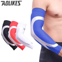 aolikes sports basketball shooting cycling compression arm sleeve elbow protector pads brace arm warmers support pro exercis