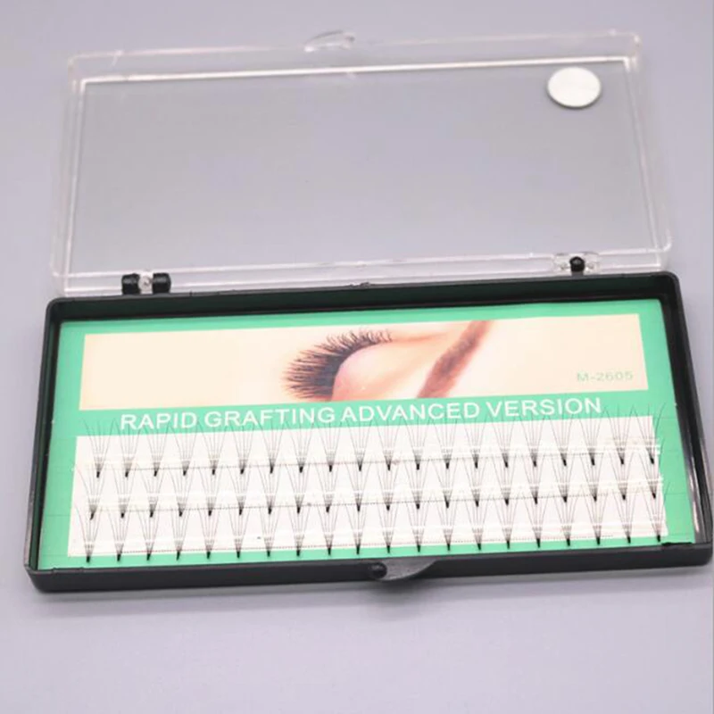 

High Quality 5P 0.07C 3D Mink Cluster Eyelash Extension Rapid Grafting Advanced Version Cilia Lashes Extension Trays