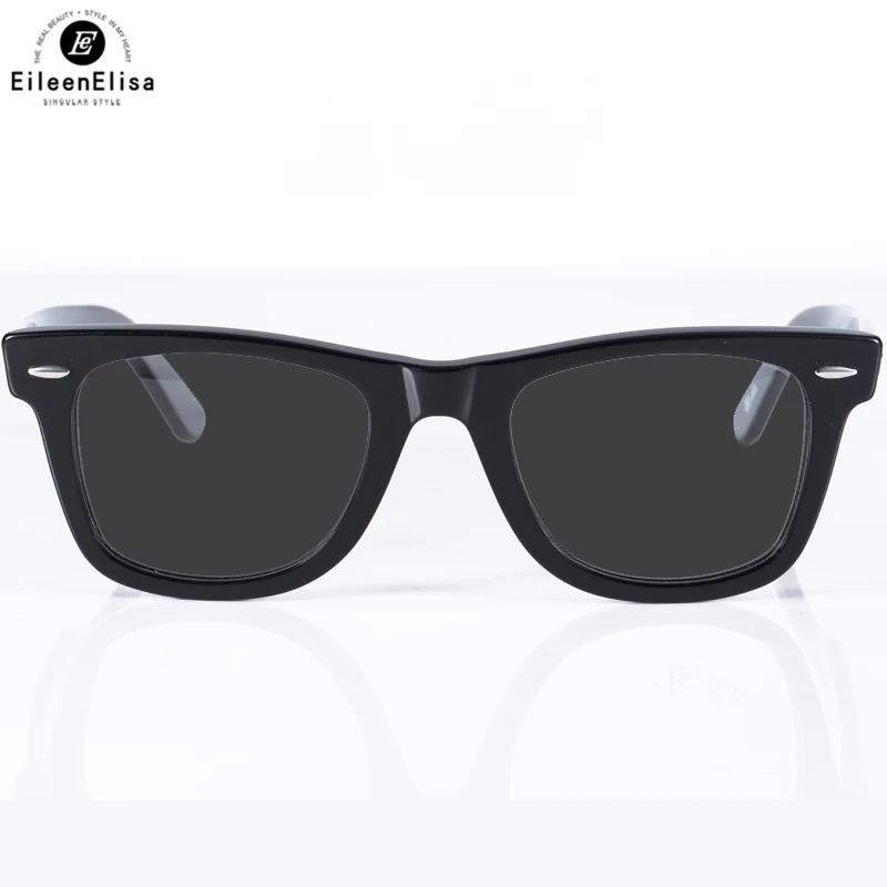 Black frame Gray len EE оправа из ацетата с рецептурные линзы 1,61 фотохромные очки для чтения Для мужчин Для женщин Классический анти-блики UV400 модные очки - Цвет оправы: Black frame Gray len
