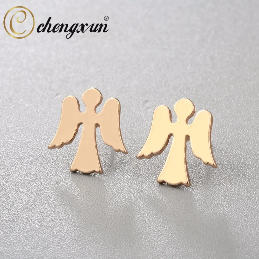 CHENGXUN 1 пара серьги ангела-хранителя защитная бижутерия рамка птица для женщин