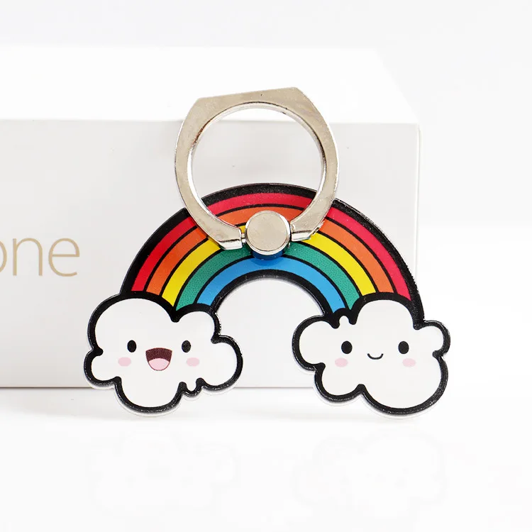 Wholesales 30pcs/lot Universal Mobile Phone Holder Rainbow Ring Cactus Tables Stand Finger | Мобильные телефоны и