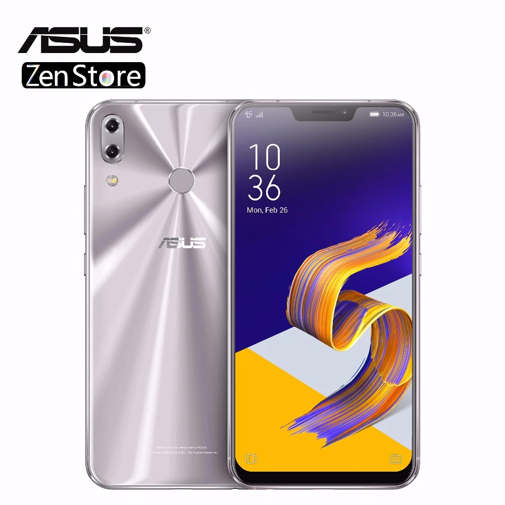 ASUS ZenFone 5Z ZS620KL 6 2 &quot19:9 FHD + Нотч экран Snapdragon 845 Android8.0 телефон Лицо ID Быстрая
