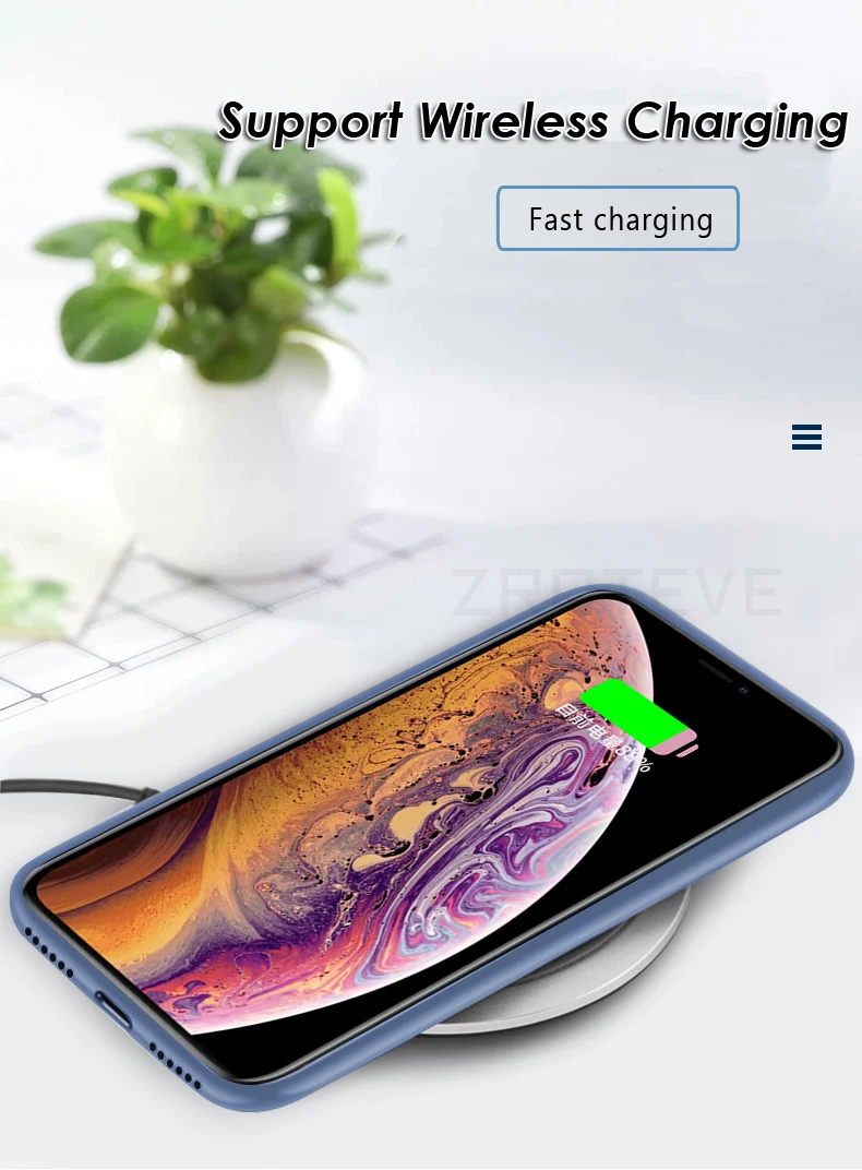 ZROTEVE чехол для iPhone 8 7 6 S 6 S Plus чехол Роскошный жидкий силикон для Apple iPhone 8 Plus чехол гладкая Крышка для iPhone6 чехол s