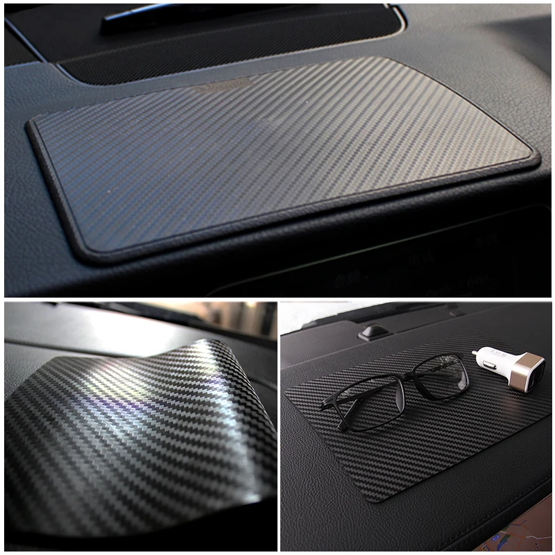 OVERE 1 шт. автомобильный нескользящий коврик из углеродного волокна ПВХ для Renault